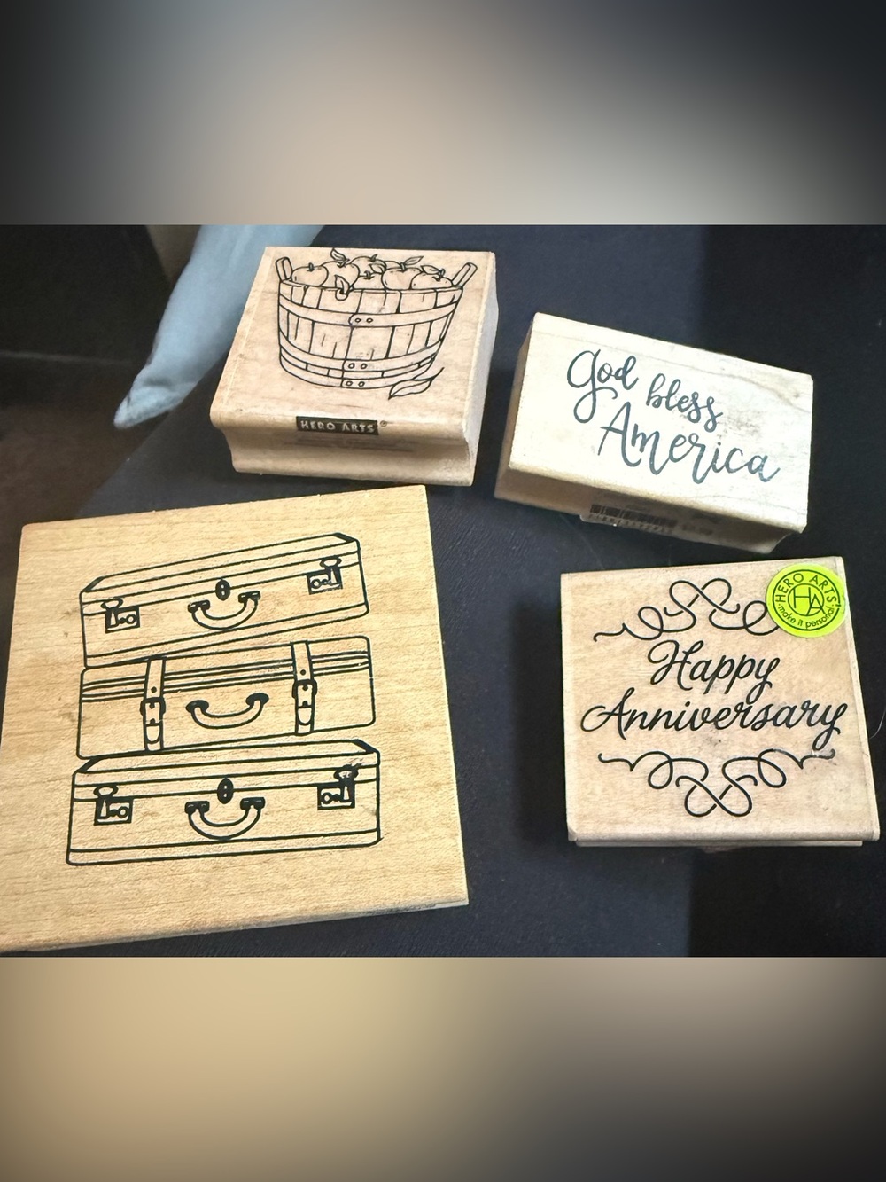 Wooden Craft new ink Stamp Wood greeting card art craft scrap